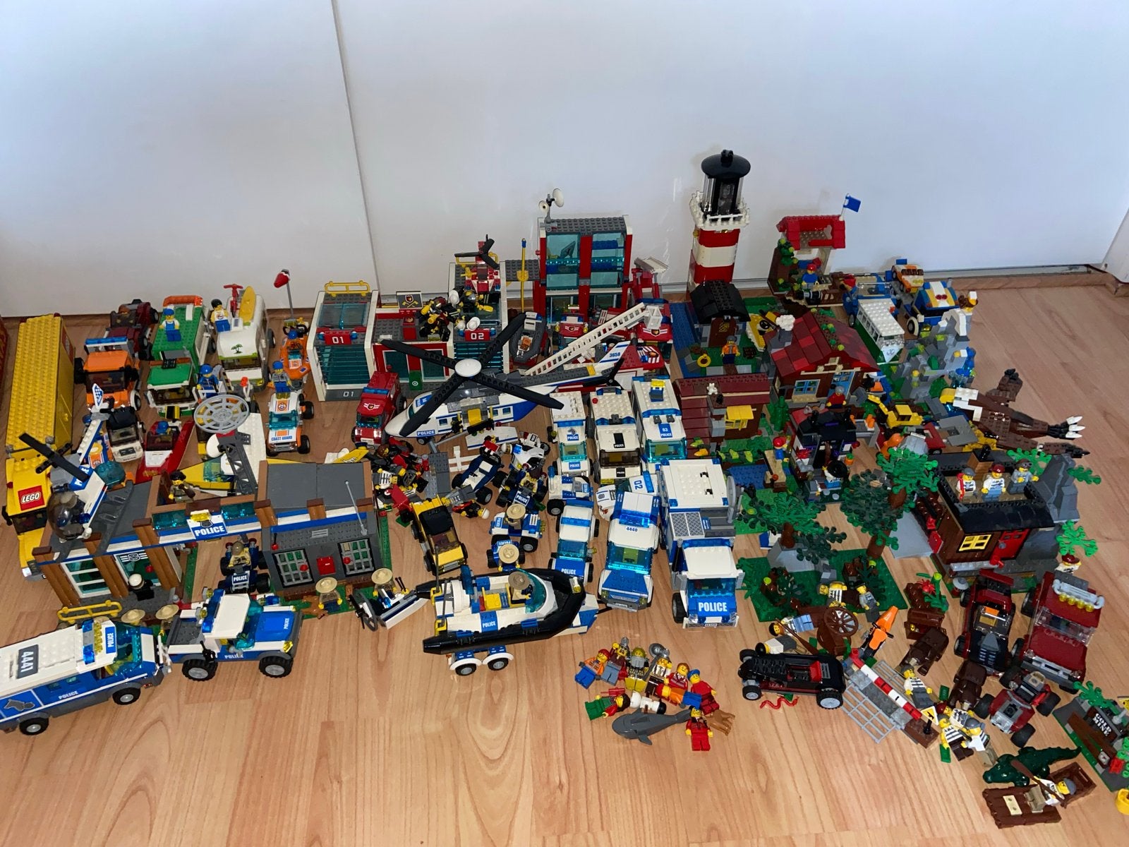 Grote LEGO City Collectie: Politie, Brandweer, Voertuigen, Kinderen en Baby's, Lego, Ophalen of Verzenden, Complete set, Inclusief instructies