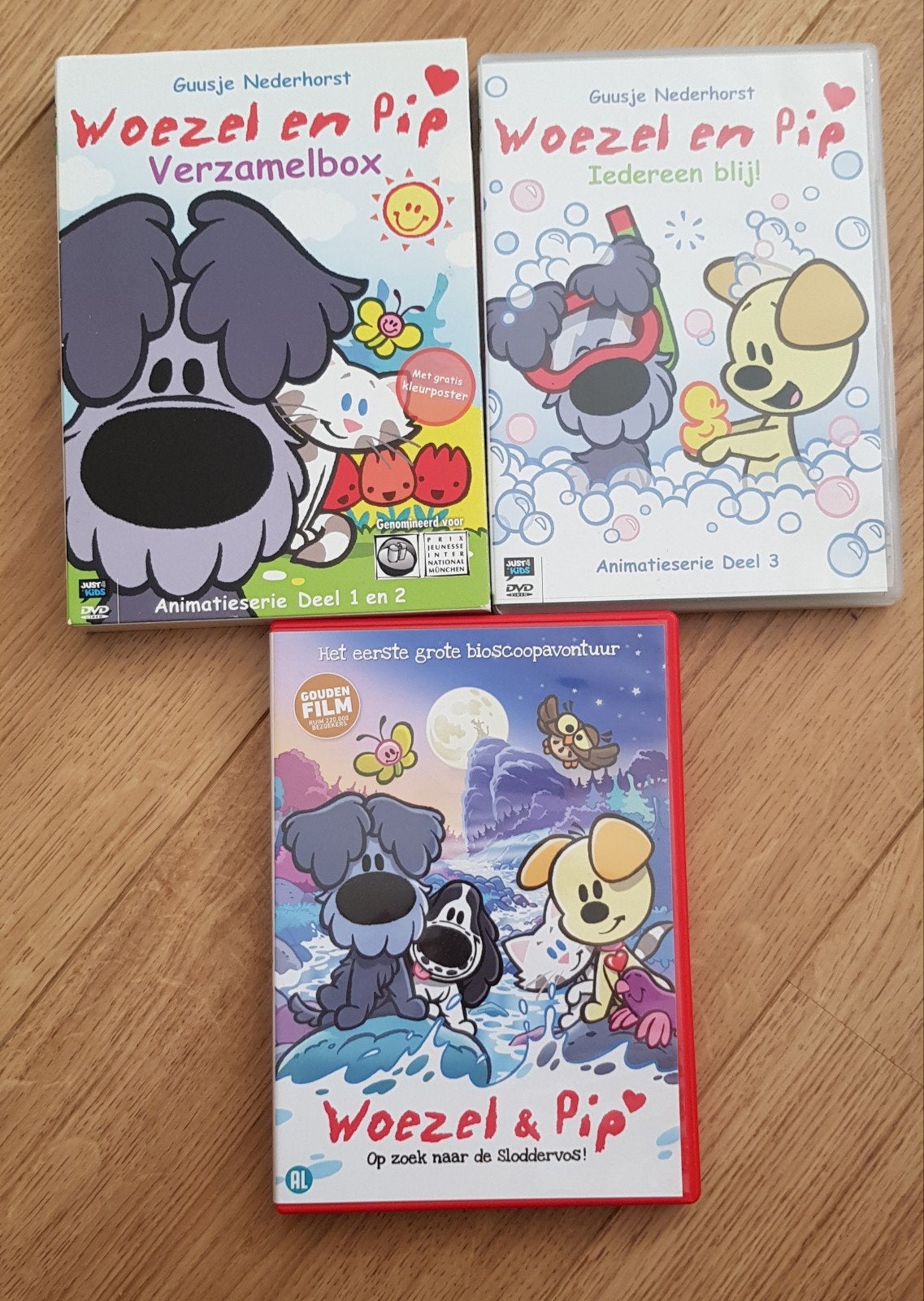 DVD'S WOEZEL EN PIP, Alle leeftijden, Ophalen of Verzenden, Zo goed als nieuw