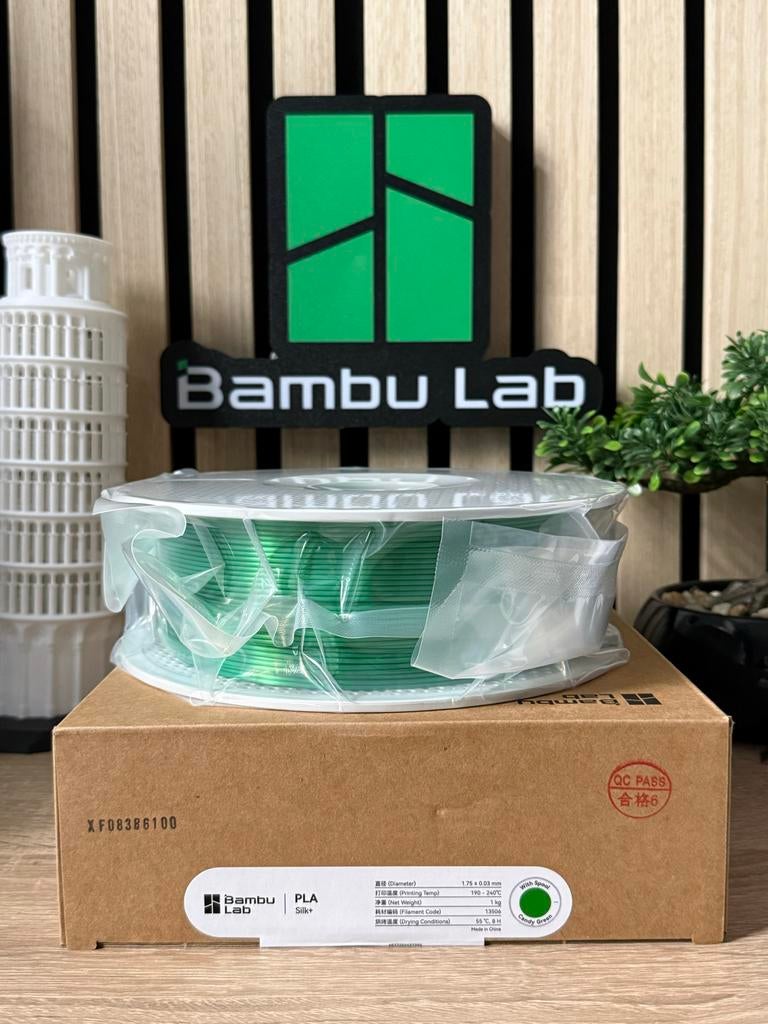 Bambu Lab PLA Silk+ Candy Green 1.75mm 1kg Filament, Computers en Software, 3D-printerbenodigheden, Ophalen of Verzenden, Nieuw