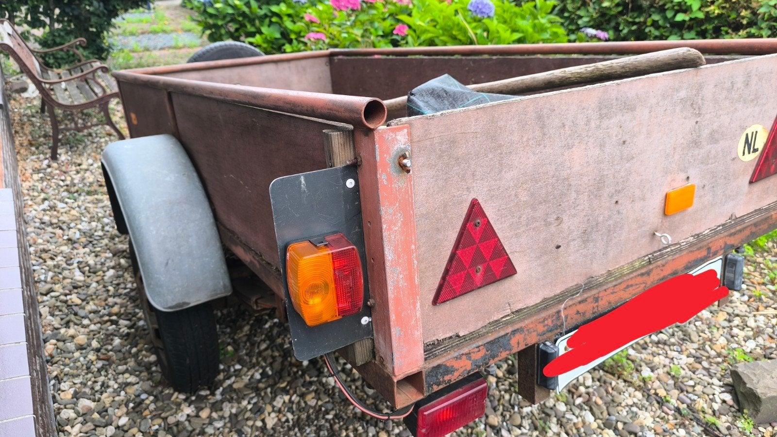 Robuuste aanhanger - Ideaal voor tuin en klus, Ophalen, Gebruikt