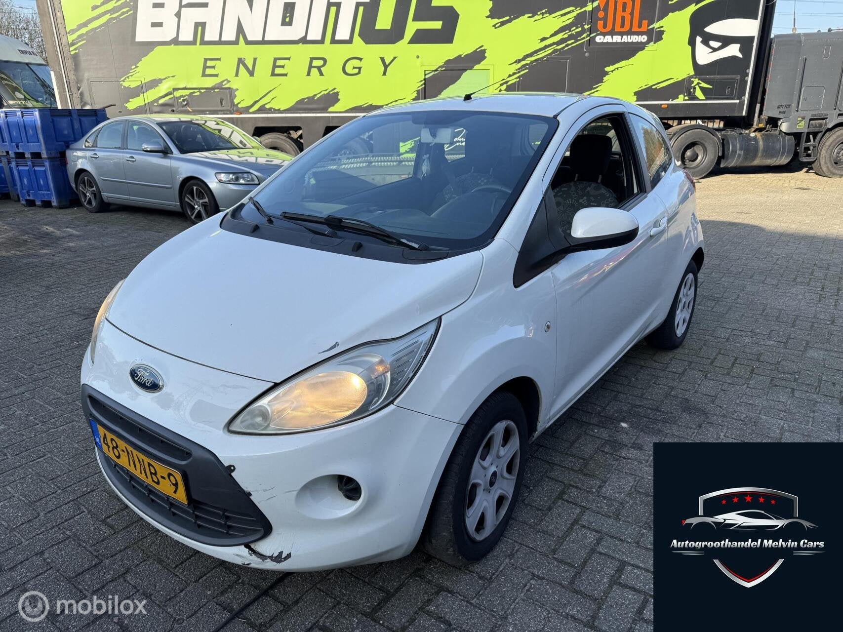 Ford Ka 1.2 Cool&Sound Schade EXPORT ONLY, Voorwielaandrijving, Stof, Gebruikt, 4 cilinders