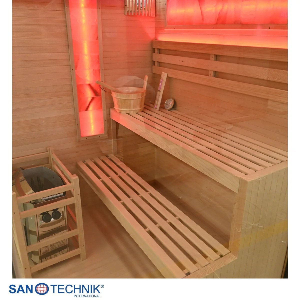 Luxe Finse Sauna | Nieuw | 3 Pers | Harvia | Gratis Levering, Ophalen of Verzenden, Nieuw, Fins of Traditioneel, Complete sauna