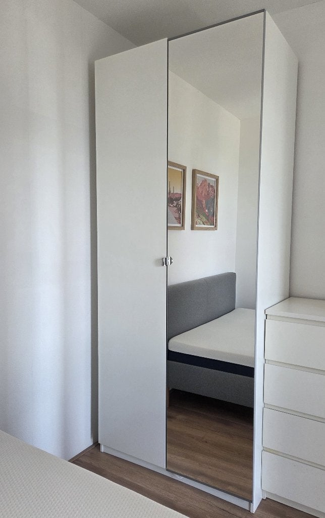 IKEA PAX kledingkast 100x60x236 cm met KOMPLEMENT-inrichting, Gebruikt, 200 cm of meer, 50 tot 100 cm, 50 tot 75 cm