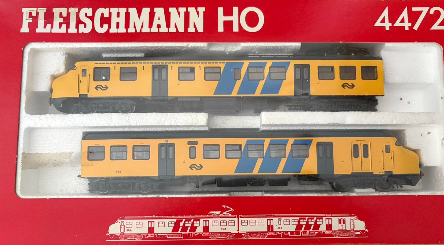 Fleischmann 4472 mat 64 plan V, Hobby en Vrije tijd, Modeltreinen | H0, Gelijkstroom, Verzenden, Fleischmann, Analoog