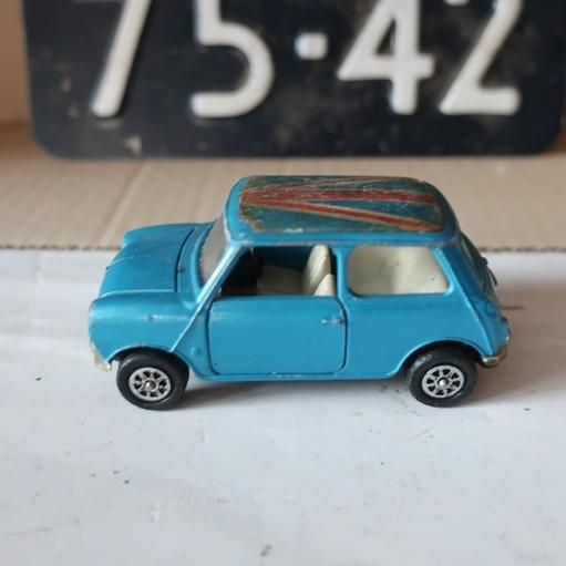 Mini 1000 Corgi schaalmodel 1:32 blauw British Leyland, Ophalen of Verzenden, Gebruikt, Auto, Corgi