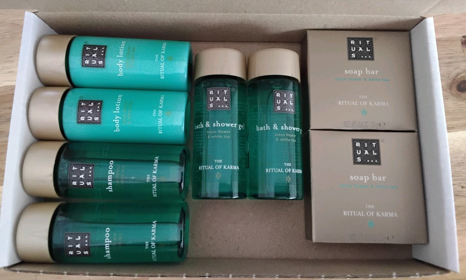 8 Rituals of Karma mini's voor €12 shower/shamp/body/zeepje, Ophalen of Verzenden, Nieuw