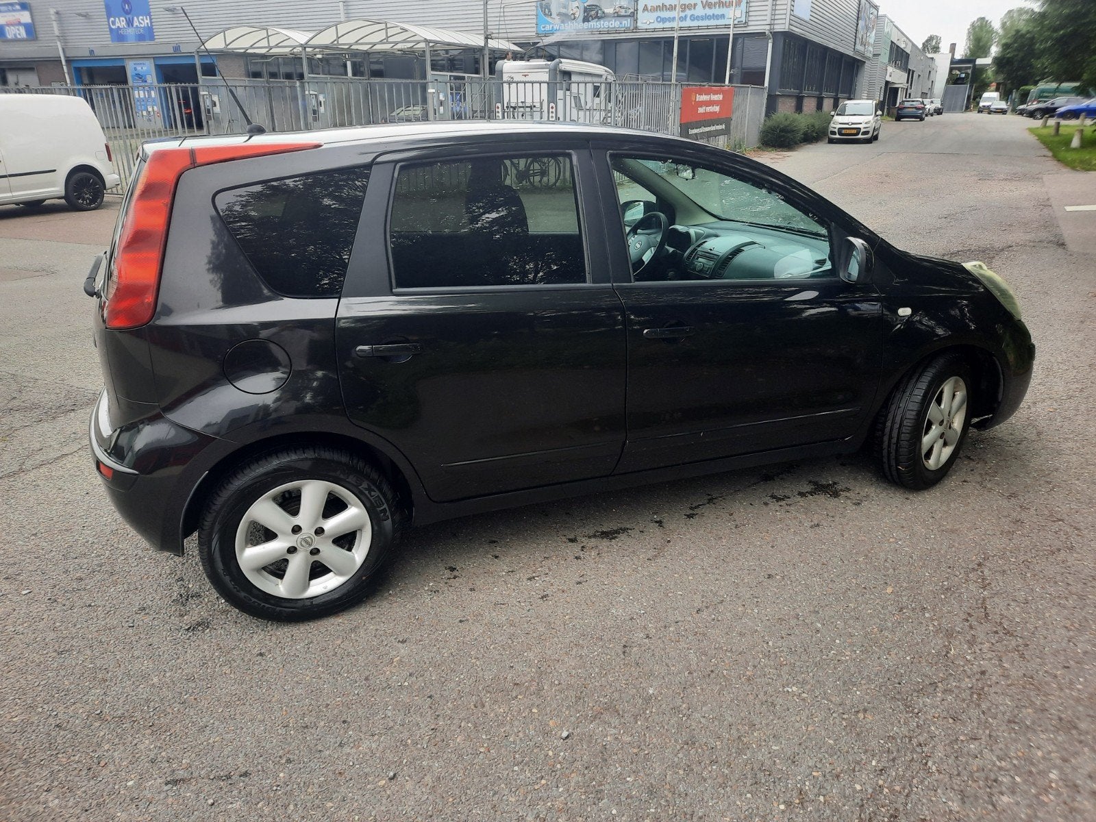 Nissan Note 1.4 16V 2007 Zwart, Voorwielaandrijving, Stof, 40 €/maand, 4 cilinders