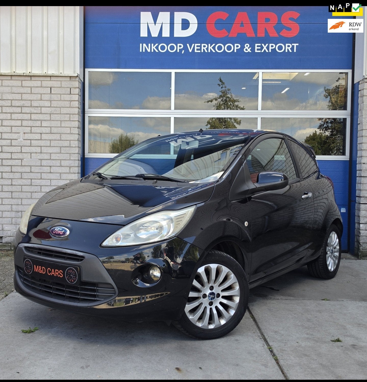 Ford Ka 1.2 Titanium X AIRCO/PANO DAK/CLIMATRONIC/NAP, Auto's, Voorwielaandrijving, Stof, Gebruikt, 4 cilinders
