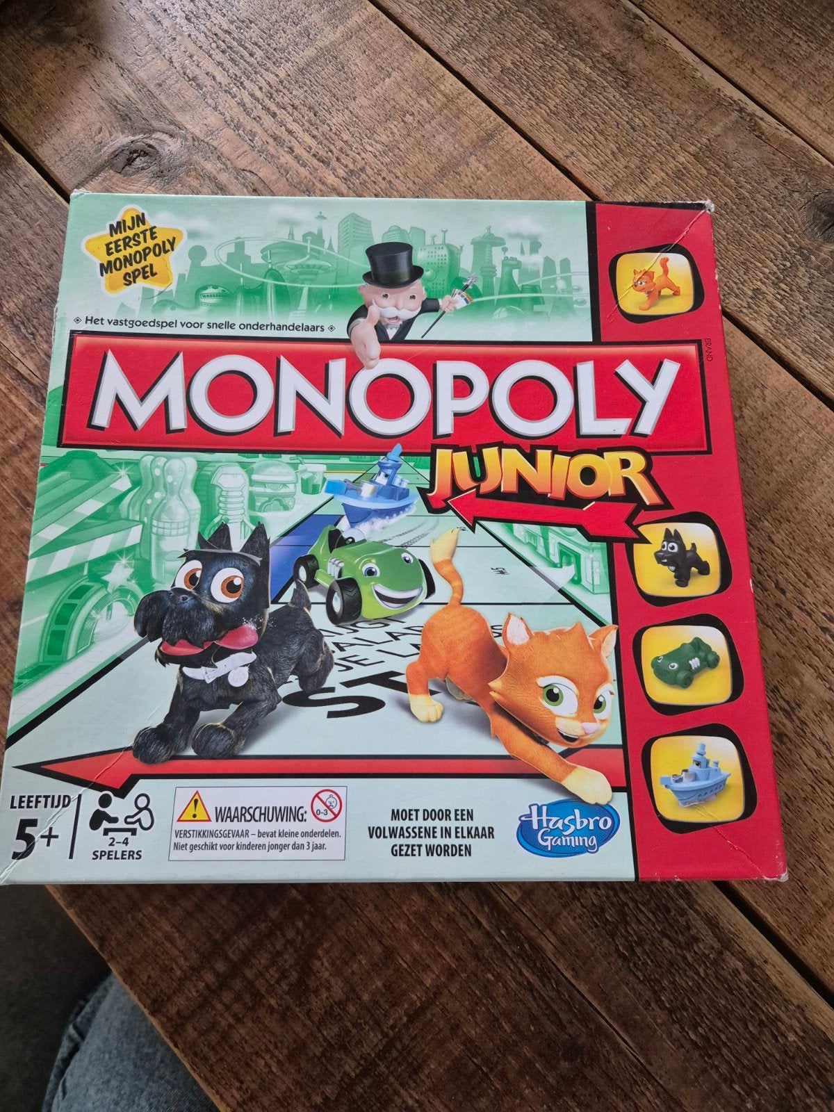 Monopoly Junior - Mijn Eerste Monopoly Spel, Een of twee spelers, Ophalen of Verzenden, Zo goed als nieuw, Hasbro Gaming