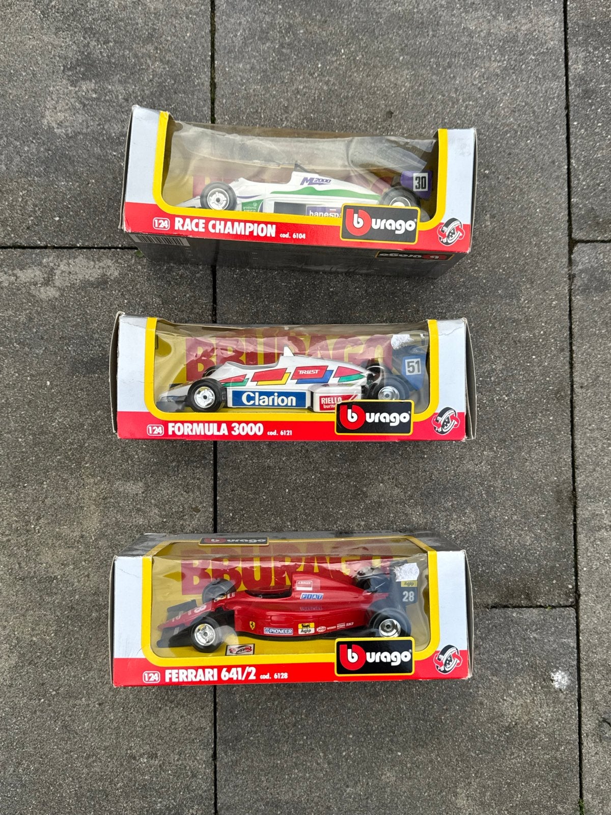 Ouderwetse Burago Race Auto's - Formule 1 Collectie, Ophalen of Verzenden, Zo goed als nieuw, Auto
