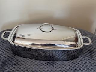 Design Spring Vispan, braadpan of hapjespan als nieuw, Keramische plaat, Ophalen of Verzenden, Zo goed als nieuw, Rvs