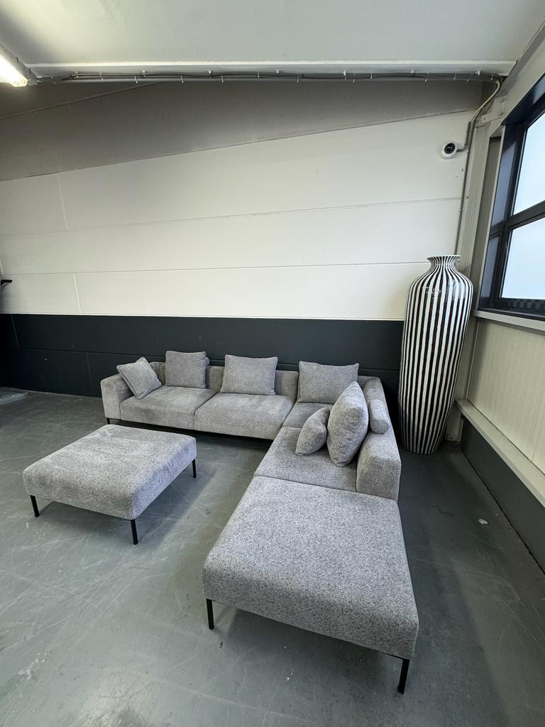 Nette Montel Sava hoekbank | Montel bank met hocker, Huis en Inrichting, Banken | Bankstellen, Ophalen, Hoekbank, 300 cm of meer