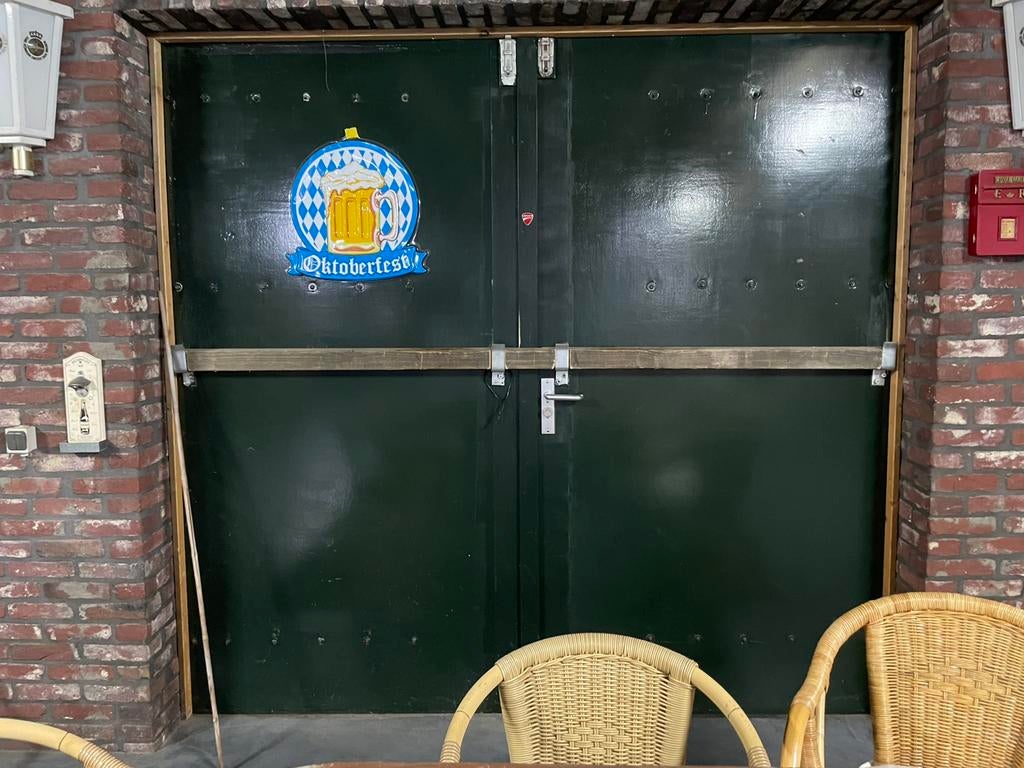 2 stel massief houten dubbele deuren, Ophalen, Binnendeur, Zo goed als nieuw, Hout