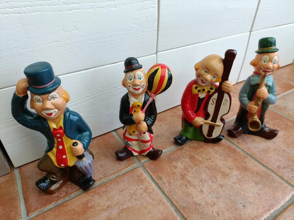 4x decoratie clown carnaval, Verzamelen, Beelden en Beeldjes, Ophalen, Zo goed als nieuw, Overige typen
