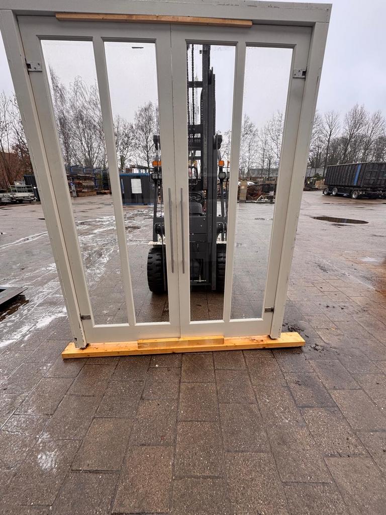 openslaande deuren hardhouten kozijnen 204x258, Doe-het-zelf en Verbouw, Kozijnen en Schuifpuien, Ophalen, Gebruikt, Hout, Overige typen