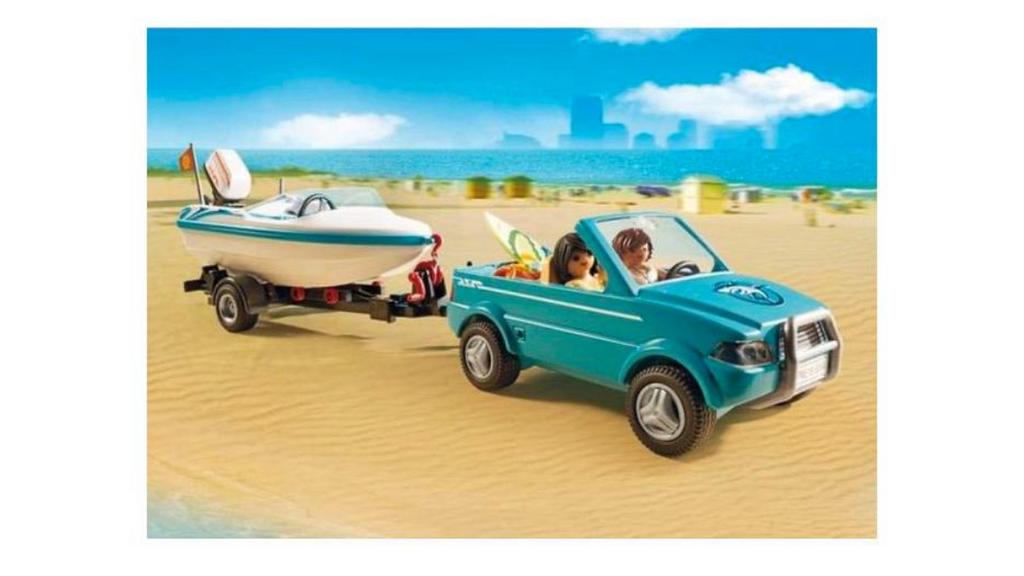 Playmobil Pick-up met speedboot en onderwatermotor – 71589, Kinderen en Baby's, Speelgoed | Playmobil, Ophalen of Verzenden, Zo goed als nieuw