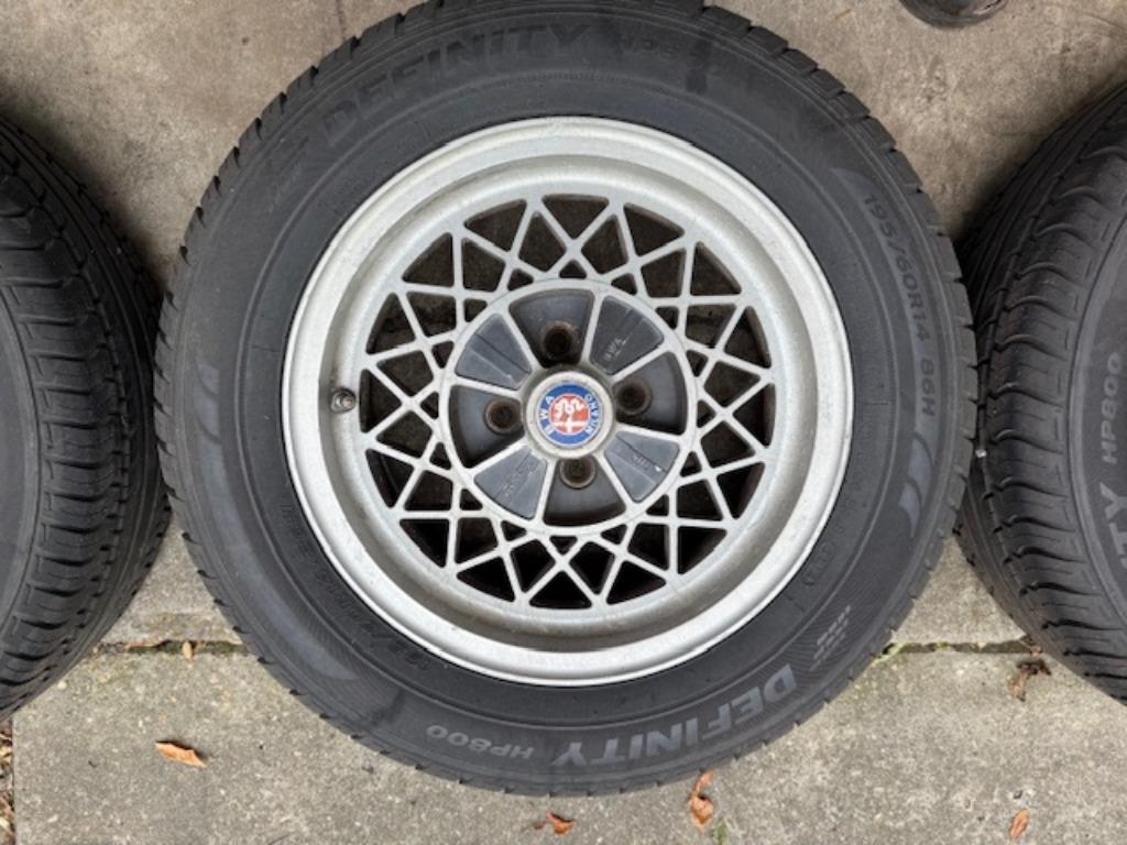 Alfa klassieke velgen 4 x 98, Auto-onderdelen, Banden en Velgen, Ophalen, 14 inch, Winterbanden, Banden en Velgen