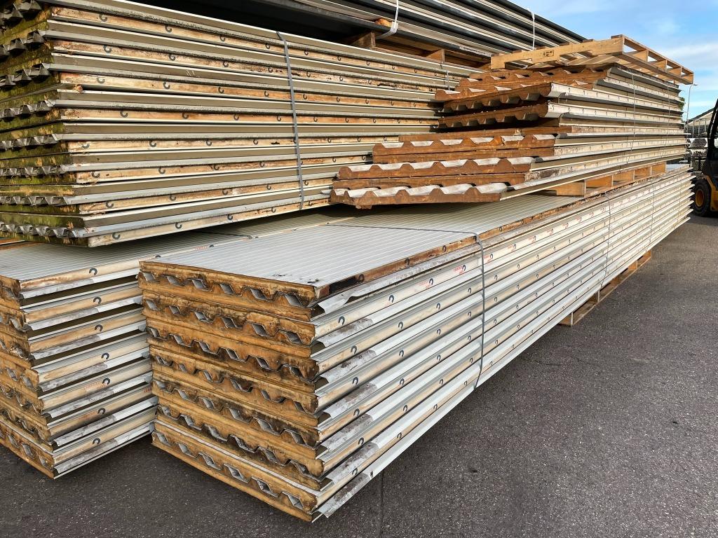 Sandwichpanelen 8250x1000 mm | 40 mm dik, Doe-het-zelf en Verbouw, Platen en Panelen, Ophalen, Gebruikt, Overige materialen, 20 tot 50 mm