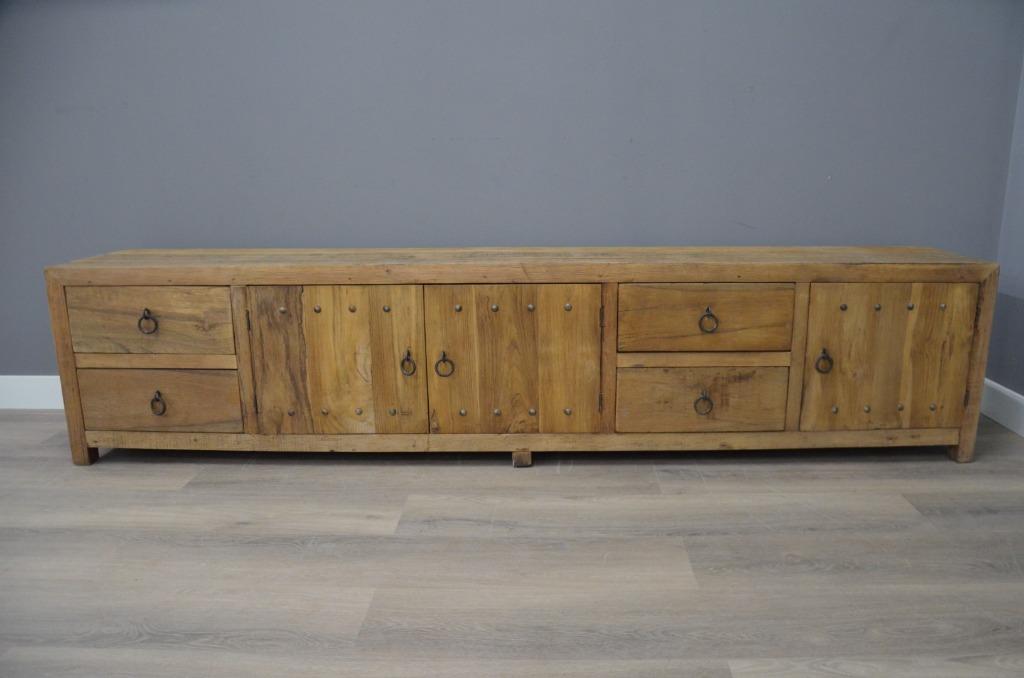 Tv meubel 250 cm, Huis en Inrichting, Kasten | Televisiemeubels, Verzenden, Overige materialen, Zo goed als nieuw, 200 cm of meer