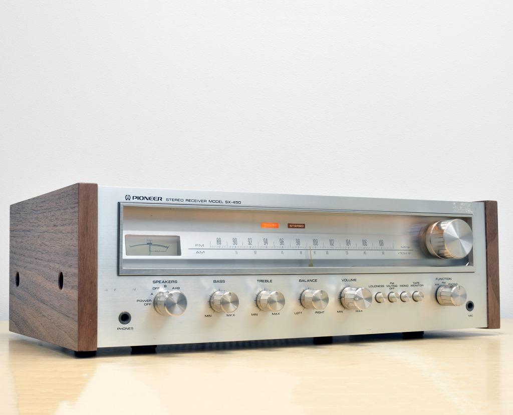 Pioneer SX-450 Receiver | nieuwe houten zijpaneeltjes, Ophalen, Refurbished, Pioneer, Minder dan 60 watt