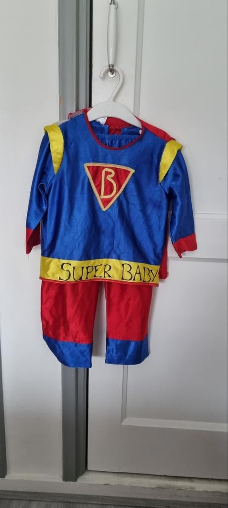 Carnavalskleding, verkleedkleding SUPERMAN/BABY maat 98, Ophalen of Verzenden, Zo goed als nieuw, 104 of kleiner, Jongen of Meisje