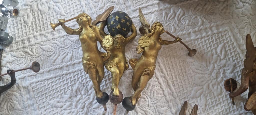 Friese staartklok poppenset antiek, Ophalen of Verzenden