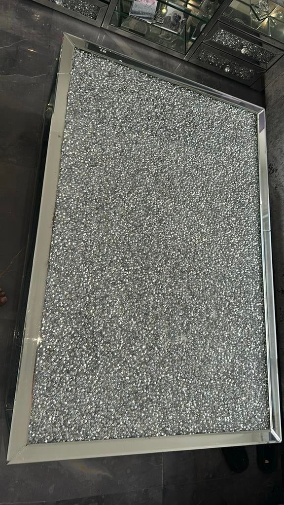 Glas tafel, Huis en Inrichting, Ophalen, Rechthoekig, Glas