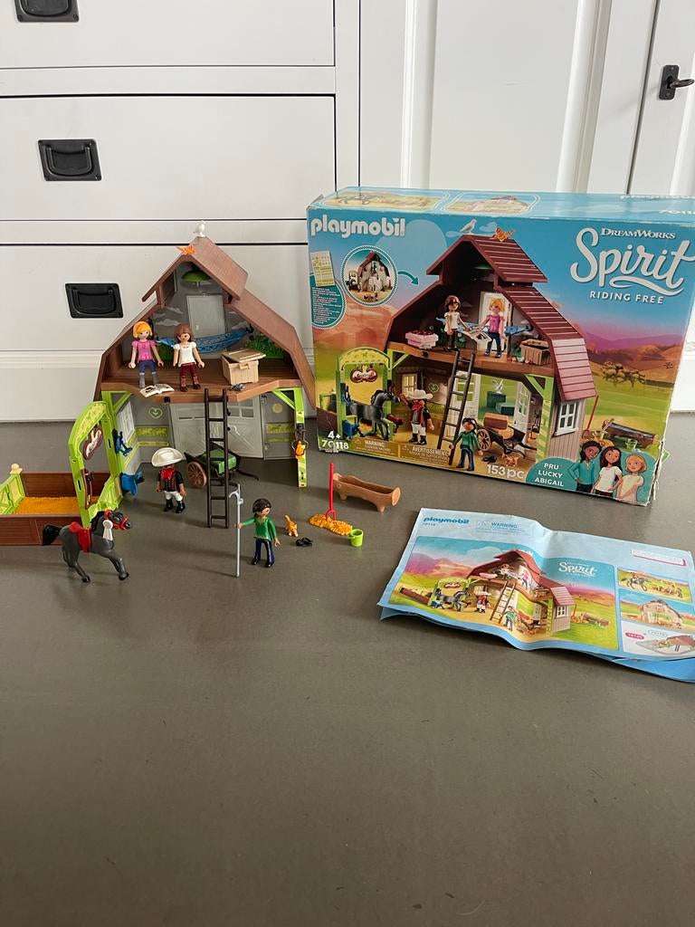 Spirit Riding Free Playmobil 70118 Set!, Kinderen en Baby's, Speelgoed | Playmobil, Ophalen of Verzenden, Zo goed als nieuw, Complete set