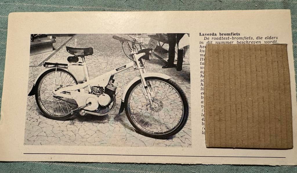 Knipsel Laverda bromfiets, Verzenden, Gebruikt, Motoren