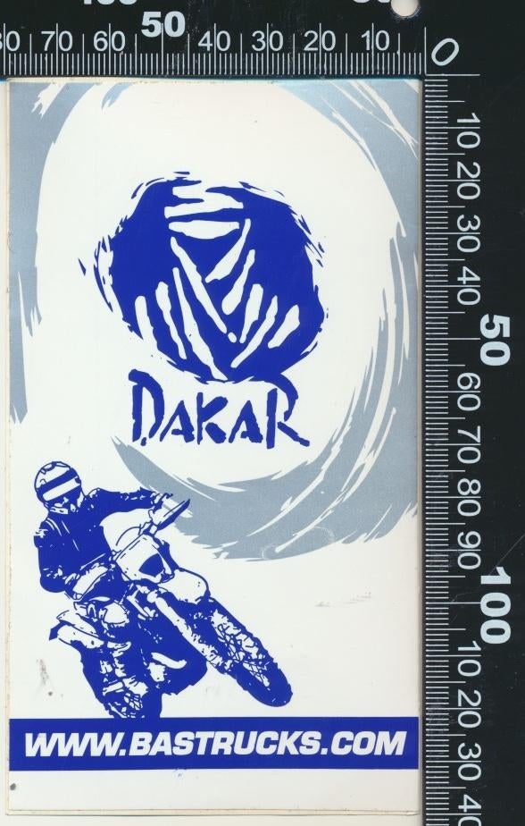 Sticker: Bas Trucks - Dakar, Verzamelen, Ophalen of Verzenden, Zo goed als nieuw, Auto of Motor