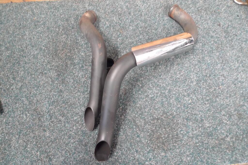Uitlaatsysteem down pipes Harley '84-'05 loc.17, Motoren, Onderdelen | Harley-Davidson, Gebruikt, Ophalen