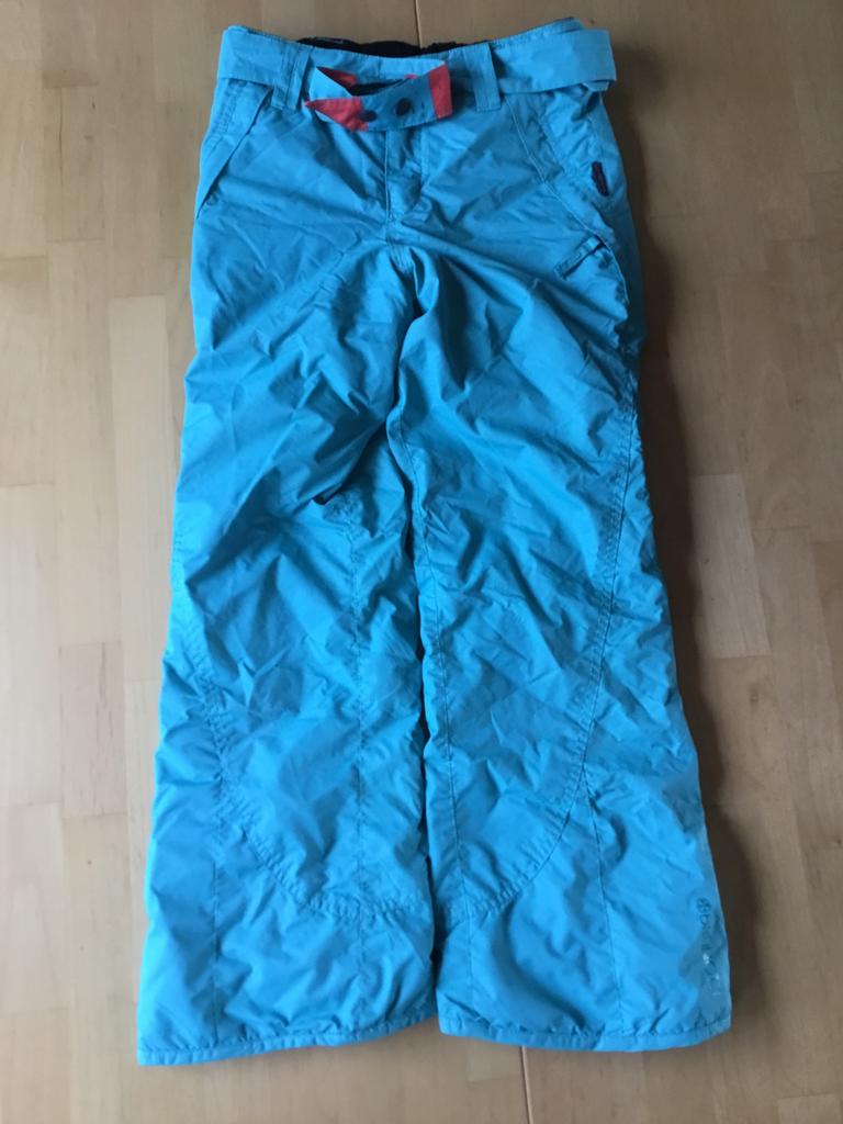 Skibroek maat 140 merk Brunotti turqoise kleur., Overige merken, Gebruikt, 100 tot 140 cm, Ophalen of Verzenden