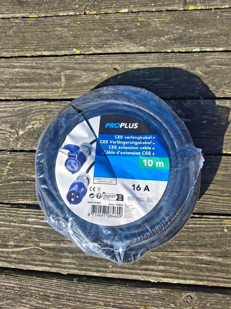 👌🏻️ProPlus CEE Verlengsnoer 10m💯 - Nieuw in verpakking, Ophalen of Verzenden, Nieuw