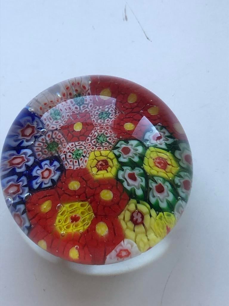Vintage Millefiori Glazen Presse-papier, Ophalen of Verzenden