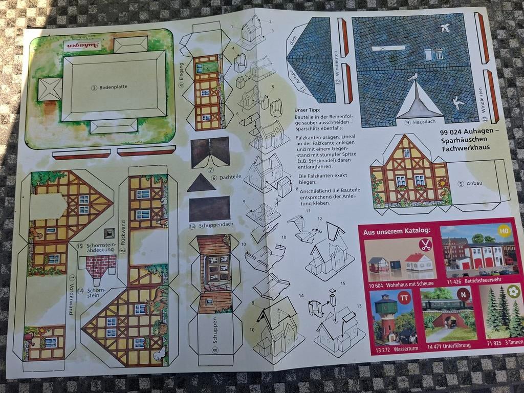 Bouwplaat Auhagen 99024 Sparhäuschen, Ophalen of Verzenden, Nieuw, Overige merken
