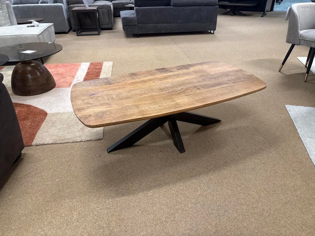 Foto 2 van Salontafel Deens ovaal 130cm Mango Direct/Leverbaar E-2254