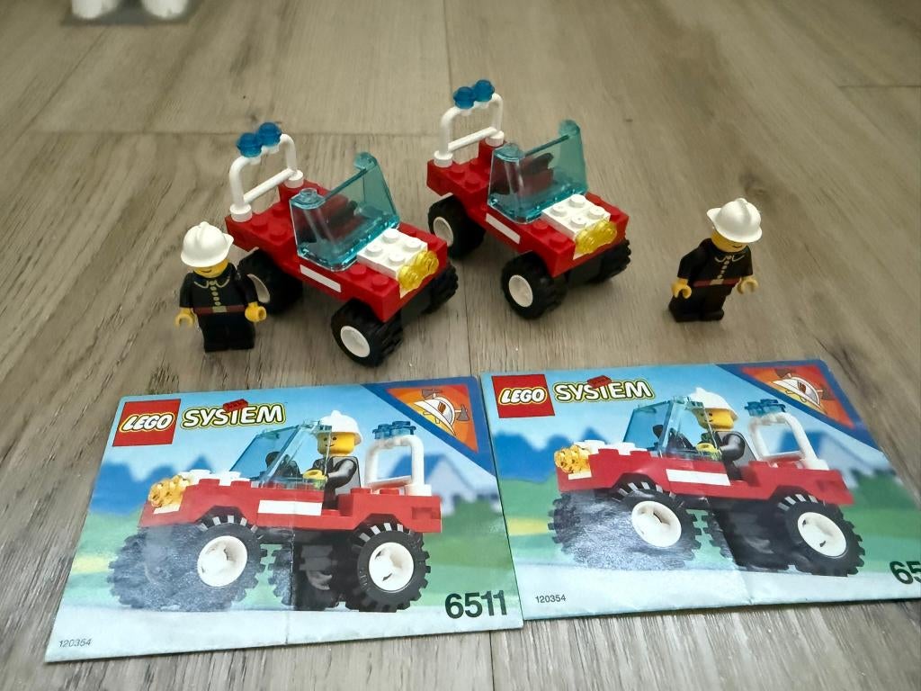 Lego City 6511 Rescue Runabout 2 keer, Ophalen of Verzenden, Gebruikt, Complete set, Lego