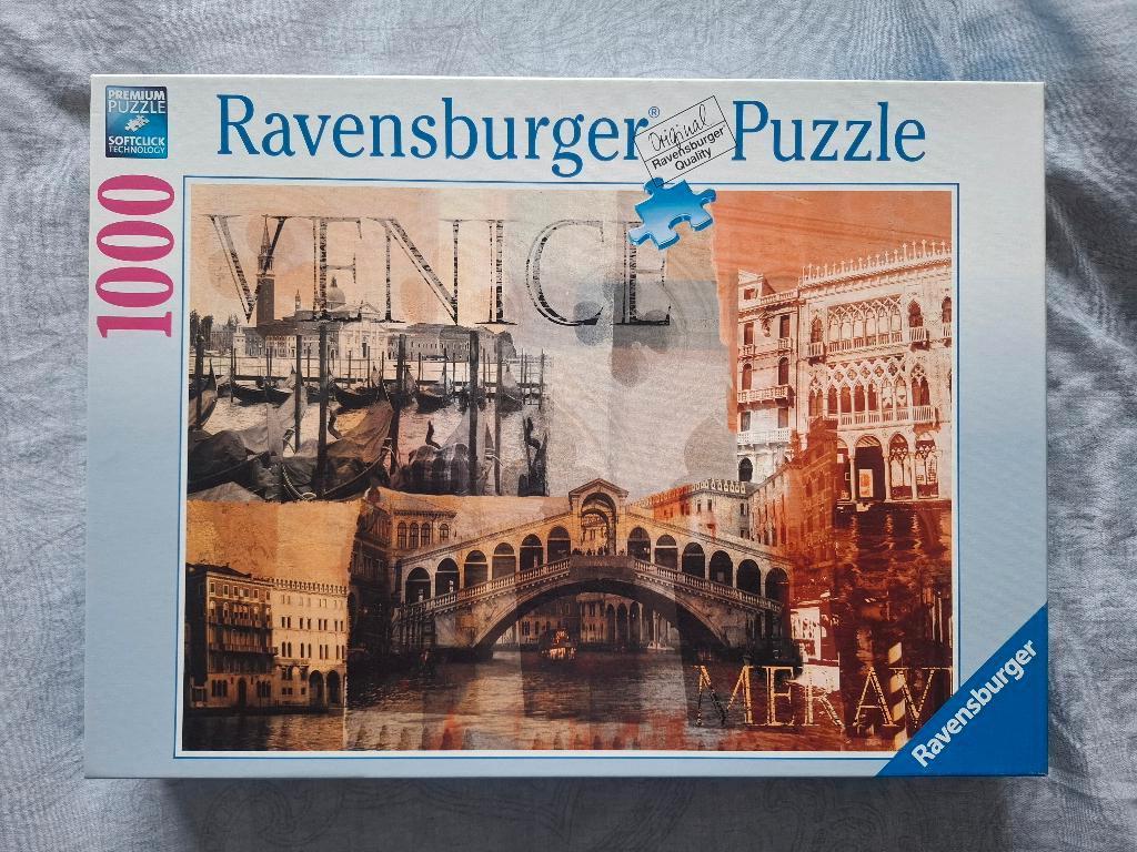 Ravensburger puzzel, 1000 stukjes Venetië., Ophalen of Verzenden, 500 t/m 1500 stukjes, Zo goed als nieuw, Legpuzzel