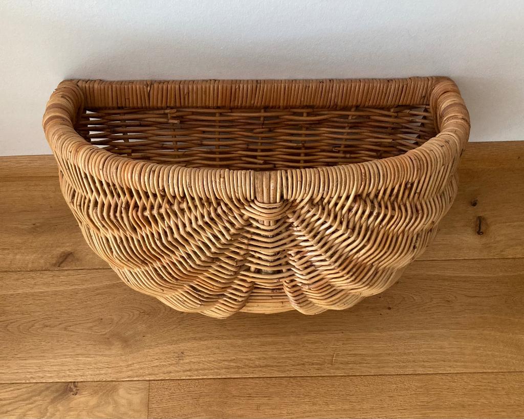 Rotan mand, Ophalen, Mand, Zo goed als nieuw, Riet