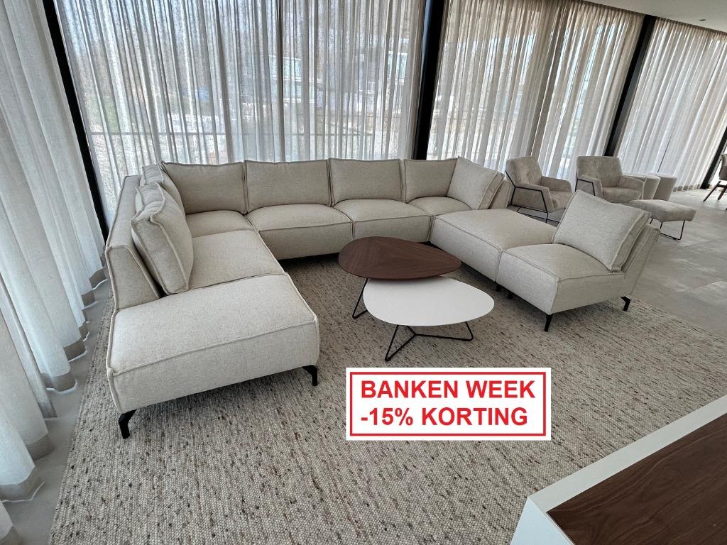 Bank Lauren is onze bestseller onder de banken / hoekbanken., Ophalen, Hoekbank, Nieuw, 75 tot 100 cm