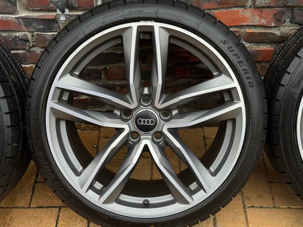 Audi RS 19 inch velgen met winterband, Auto-onderdelen, Banden en Velgen, Velg(en), Winterbanden, Personenwagen, Ophalen