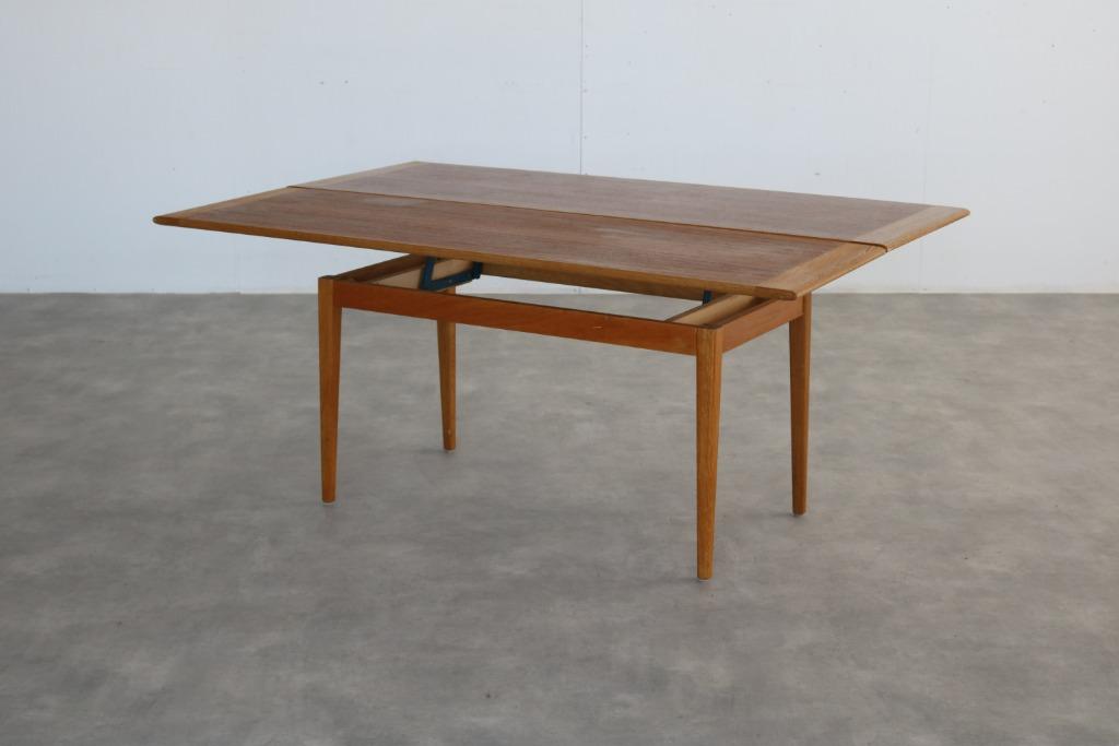 vintage salontafel | eettafel | jaren 60 | Zweeds, Huis en Inrichting, Tafels | Eettafels, Gebruikt, Verzenden, ., Eikenhout