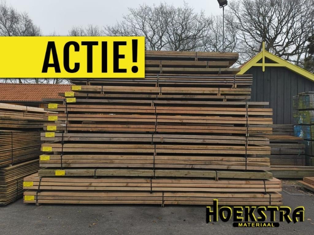 Opruiming Douglas Balkhout | Nóg voordeliger!, Doe-het-zelf en Verbouw, Hout en Planken, Ophalen, Nieuw, Balk, Overige houtsoorten