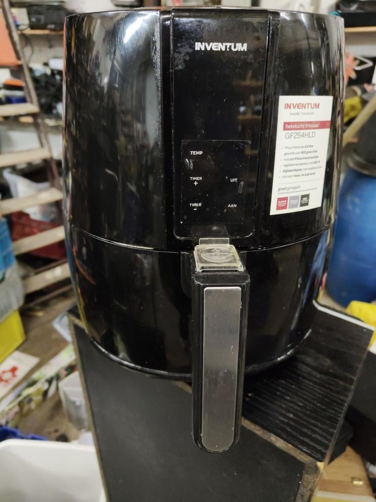 Inventum GF254HLD Heteluchtfriteuse - Zo goed als nieuw!, Witgoed en Apparatuur, Frituurpannen, Zo goed als nieuw, Uitneembare binnenpan