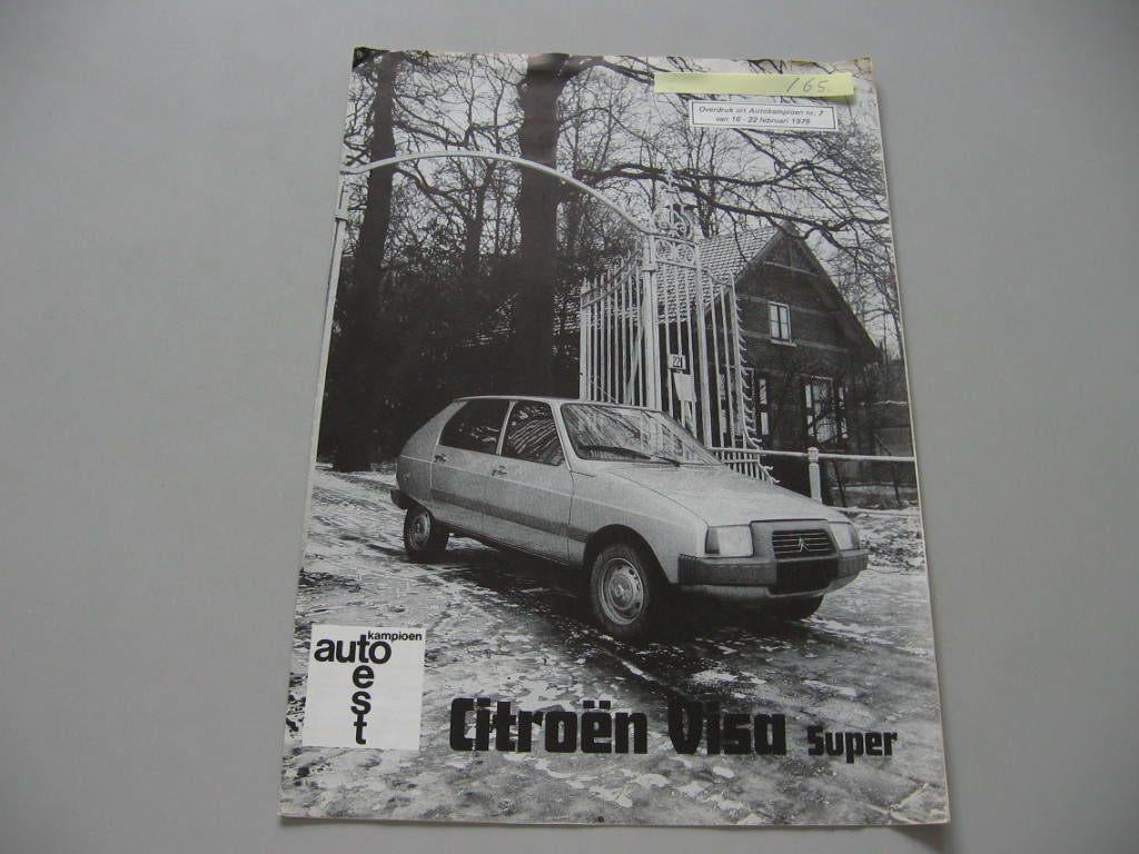 CITR 165 Citroën Visa Super, autotest autokampioen 1979., Boeken, Auto's | Folders en Tijdschriften, Zo goed als nieuw, Citroën