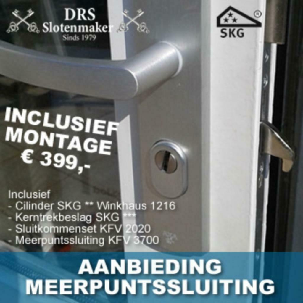 Aanbieding Complete meerpuntssluiting voor €399.00