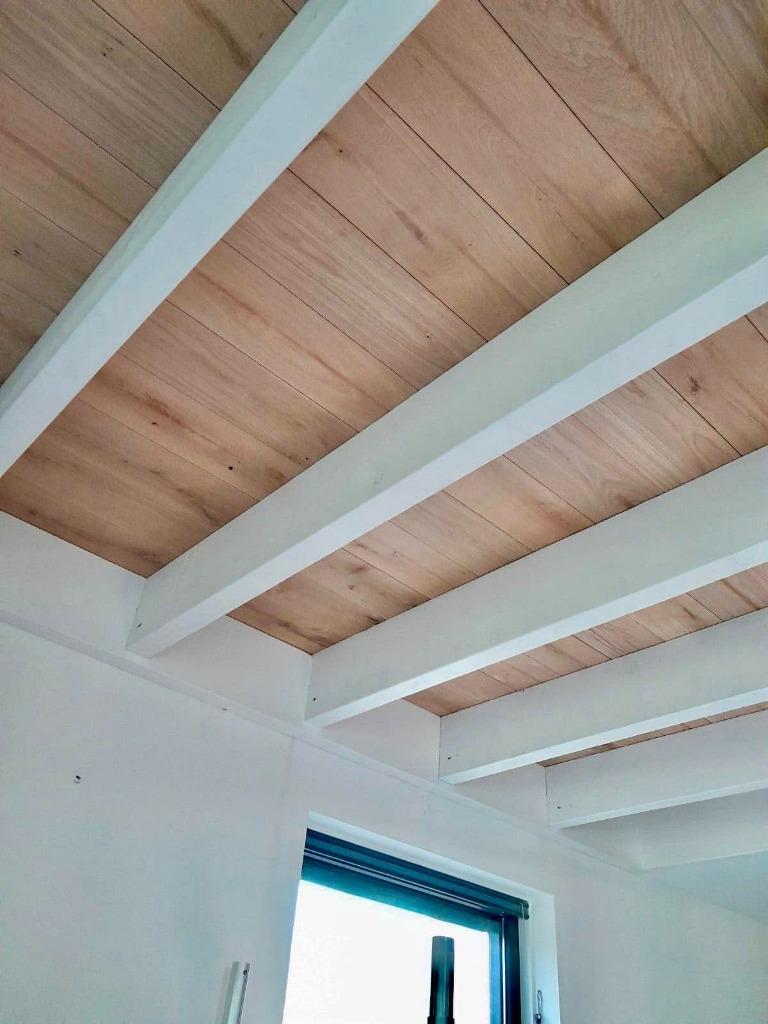 Eiken Vellingdelen | Dakbeschot | Veer- en Groef planken, Doe-het-zelf en Verbouw, Hout en Planken, Ophalen, Minder dan 25 mm