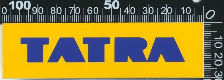 Sticker: Tatra, Ophalen of Verzenden, Zo goed als nieuw, Bedrijf of Vereniging