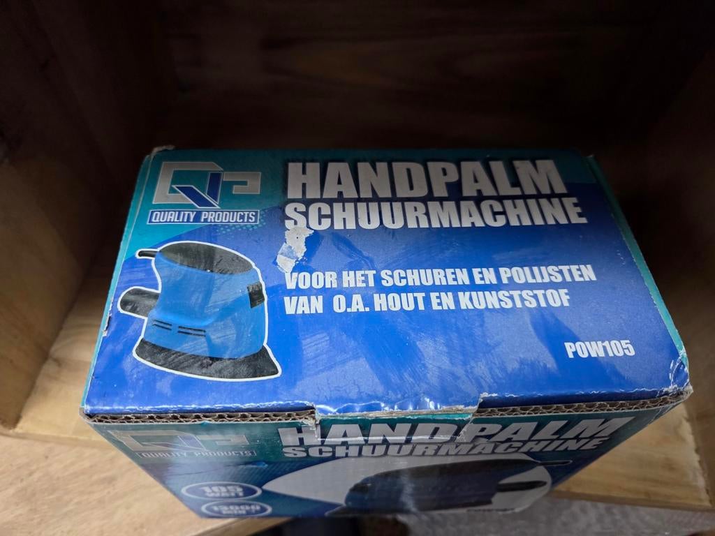 Handpalm Schuurmachine -  nieuw!, Ophalen of Verzenden, Nieuw, Minder dan 600 watt, Vlakschuurmachine