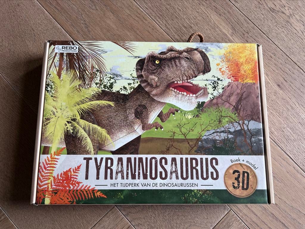 Nieuw Rebo Tyrannosaurus - Boek en 3D model, Kinderen en Baby's, Speelgoed | Educatief en Creatief, Ophalen of Verzenden, Nieuw